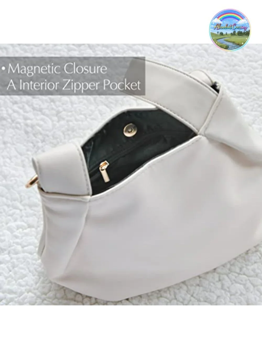 Vegan Leather Hobo Top Handle Bag Wristlet Clutch